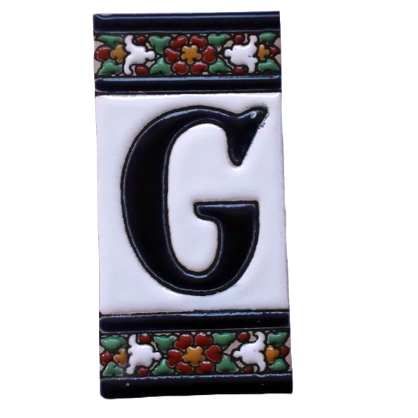 G Цифри и букви 5,5 x 11 см